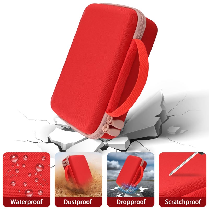 Baval Label Printer Case Compatible with NIIMBOT B21/B21 Pro/B1 Label Maker Thermal Label Printer and 2 inch Label Paper(Red Case) - Image 5