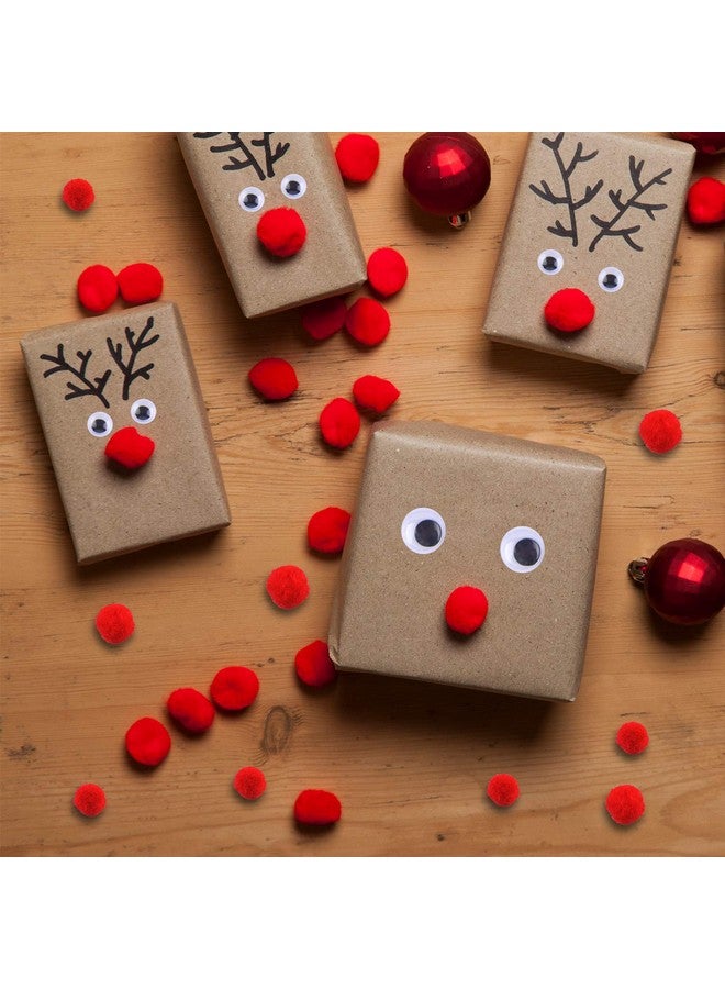 Tuparka 650 Pcs Christmas Reindeer Diy Craft Set, Including 70 Pcs Brown Pipe Cleaners Chenille, 320 Pcs Googly Eyes, 260 Pcs Red Pom Poms Pompoms Red Noses For Craft - Image 4