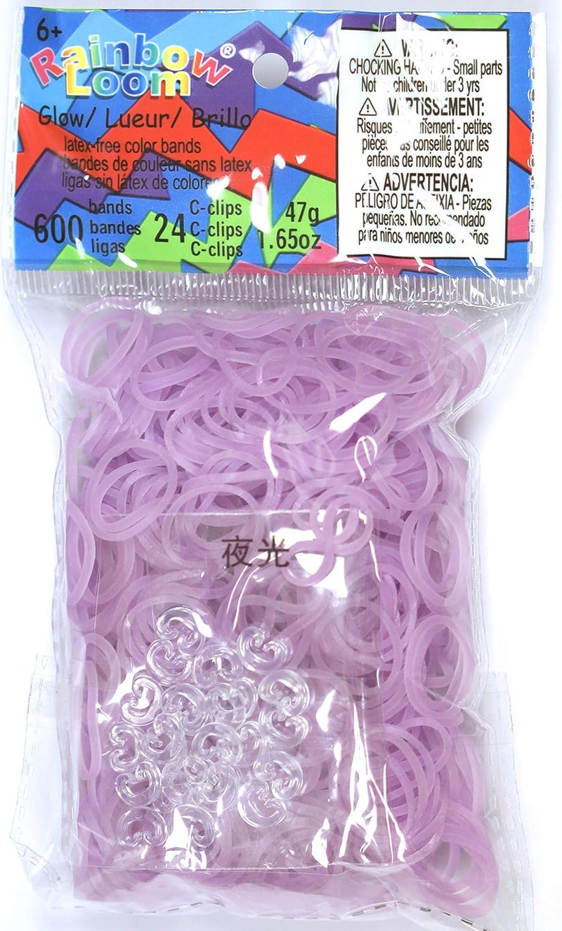 راينبو لووم أشرطة مطاطية بلون بنفسجي يتوهج في الظلام من Rainbow Loom - Image 1