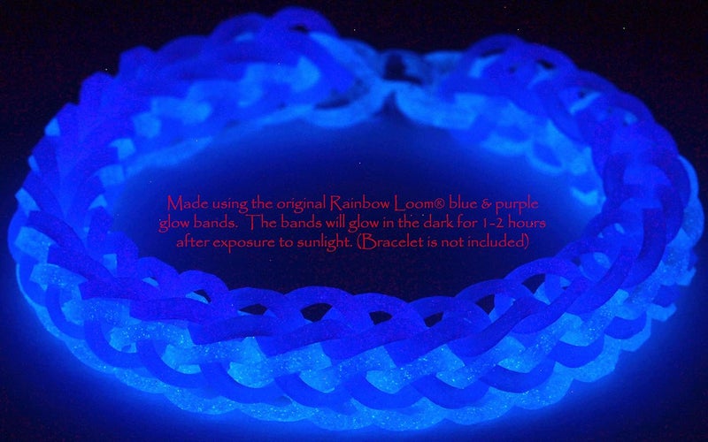 راينبو لووم أشرطة مطاطية بلون بنفسجي يتوهج في الظلام من Rainbow Loom - Image 3