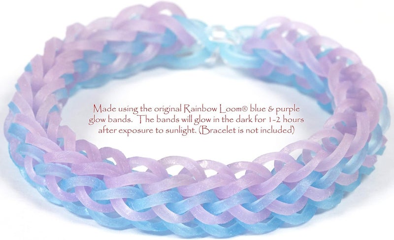 راينبو لووم أشرطة مطاطية بلون بنفسجي يتوهج في الظلام من Rainbow Loom - Image 4