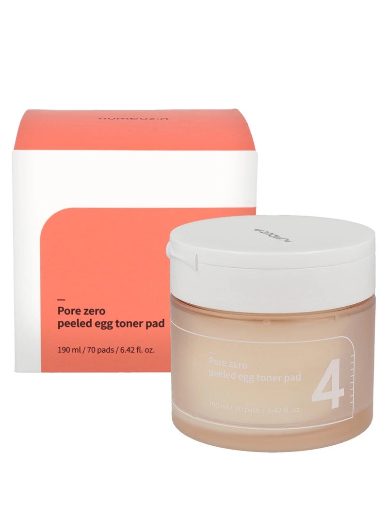 numbuzin Numbuzin No.4 Pore Zero Peeled Egg Toner Pad 190ml  - Image 1