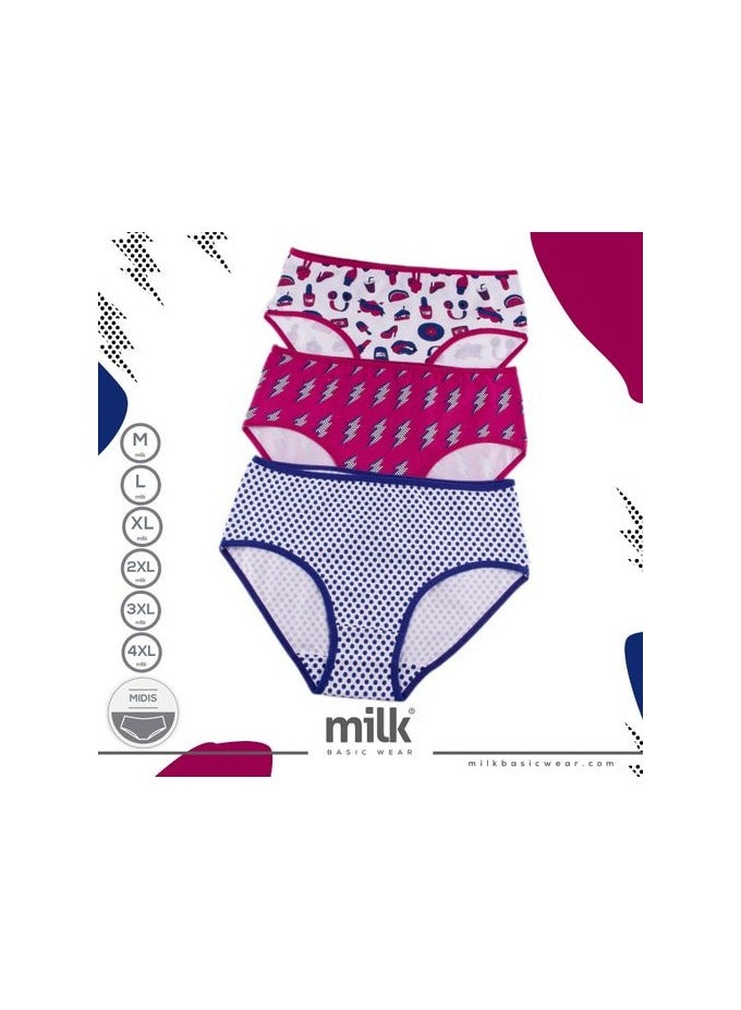 Milk Essences® Women Printed Briefs - Bundle Of 6 Printed Briefs - Image 5