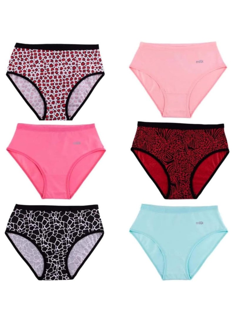 Milk Milk Essences® Women Printed Briefs - Bundle Of 6 Printed Briefs  - Image 1