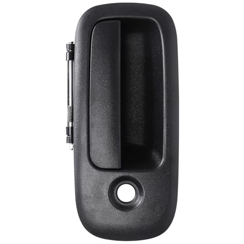 IFATRUNK Exterior Door Handle Front Right Passenger Side for 19962009 Chevy Express GMC Savana 1500 2500 3500 4500 Van Replces 79321 Black wKey Hole - Image 1