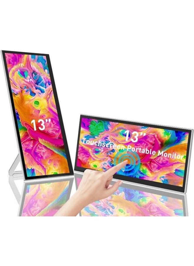V2COM V2COM L2 Portable Touchscreen Laptop Screen Extender with Speaker, 13" IPS 60Hz Screen  - Image 1