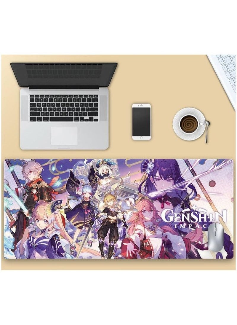 Anime Genshin Mouse Pad 80×30×0.4cm