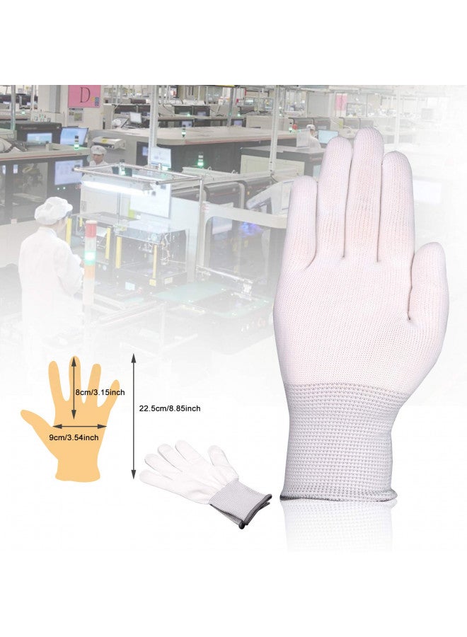 Ehdis قفازات عمل من النايلون البيضاء EHDIS لفائف الفينيل / 6 أزواج - Image 2