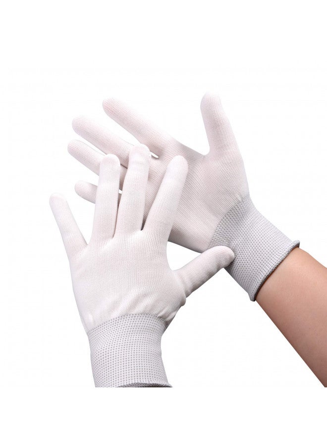 Ehdis قفازات عمل من النايلون البيضاء EHDIS لفائف الفينيل / 6 أزواج - Image 3