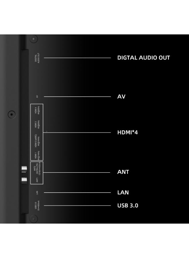 تشيك تلفاز 100 بوصة، QD MiniLED، Dolby Vision IQ وDolby Atmos، AirPlay، 3GB RAM + 32GB ROM، 144Hz - Image 2