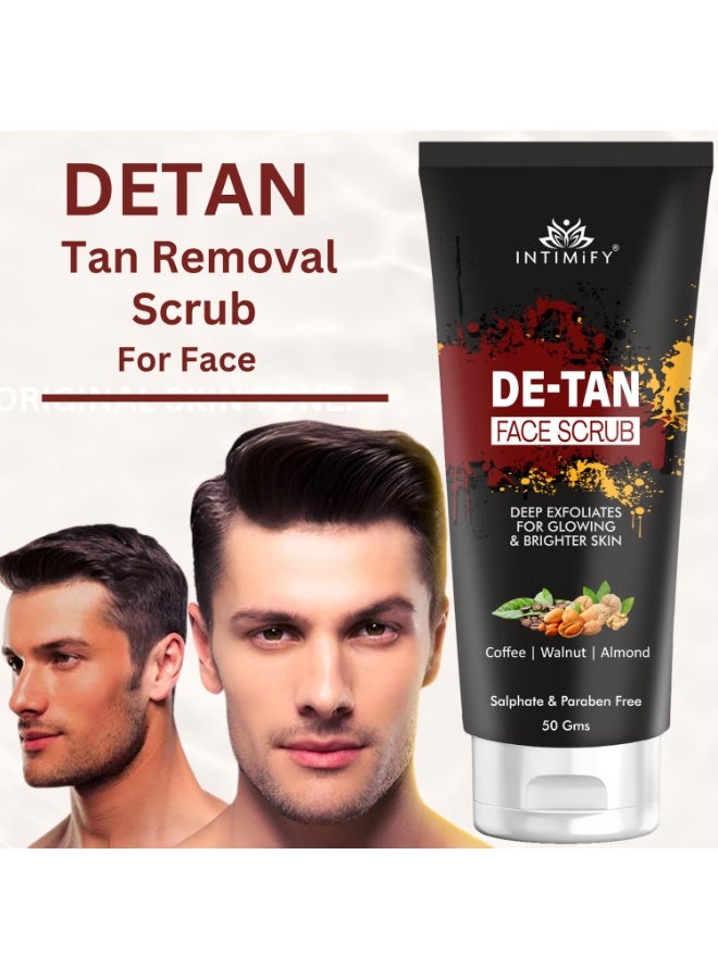 INTIMIFY مقشر الوجه إنتيميفاي لإزالة التصبغات | لإزالة التصبغات | يقشر الجلد الميت بالجوز والقهوة واللوز | للنساء والرجال - 50 غرام - Image 3