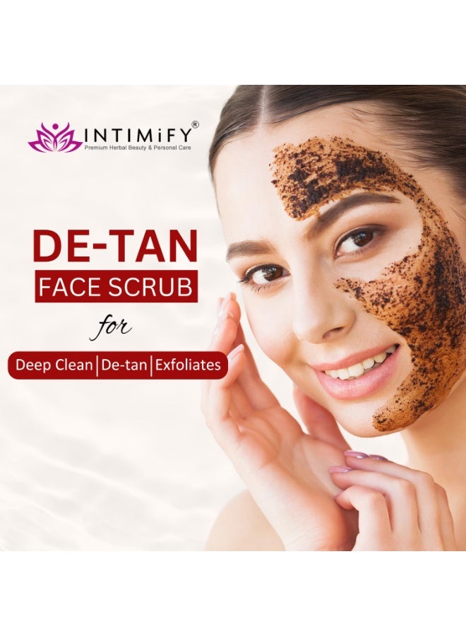 INTIMIFY مقشر الوجه إنتيميفاي لإزالة التصبغات | لإزالة التصبغات | يقشر الجلد الميت بالجوز والقهوة واللوز | للنساء والرجال - 50 غرام - Image 2