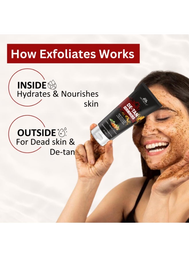 INTIMIFY مقشر الوجه إنتيميفاي لإزالة التصبغات | لإزالة التصبغات | يقشر الجلد الميت بالجوز والقهوة واللوز | للنساء والرجال - 50 غرام - Image 4