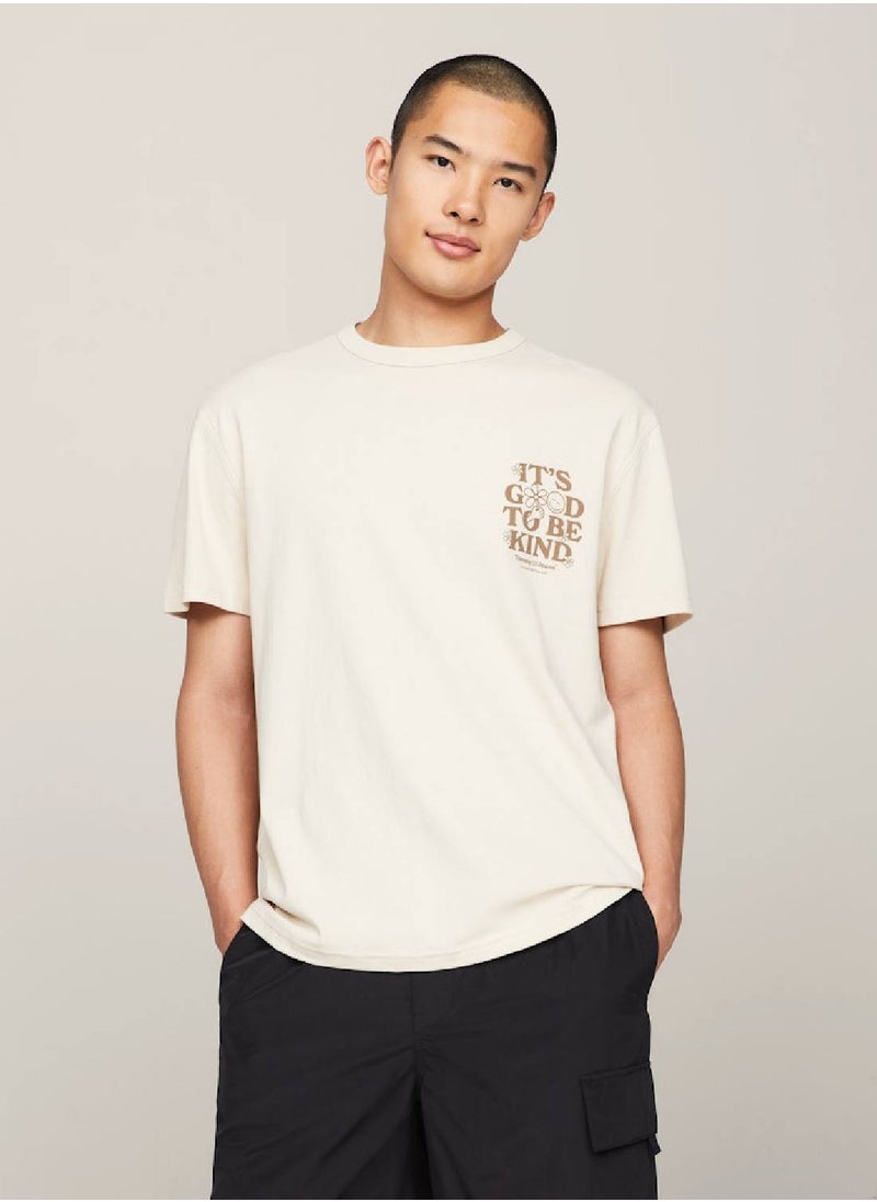 TOMMY JEANS Back Graphic Logo Print T-Shirt  - Image 1