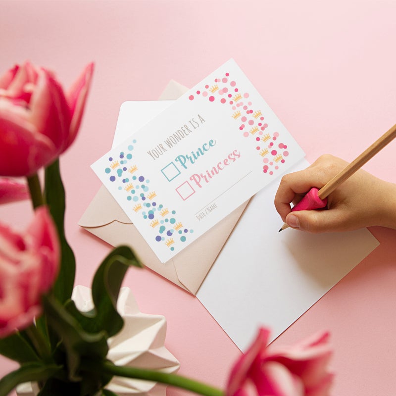 10pcs Lovely Baby Shower Party Cards Delicate Baby Shower Greeting Cards - Image 5