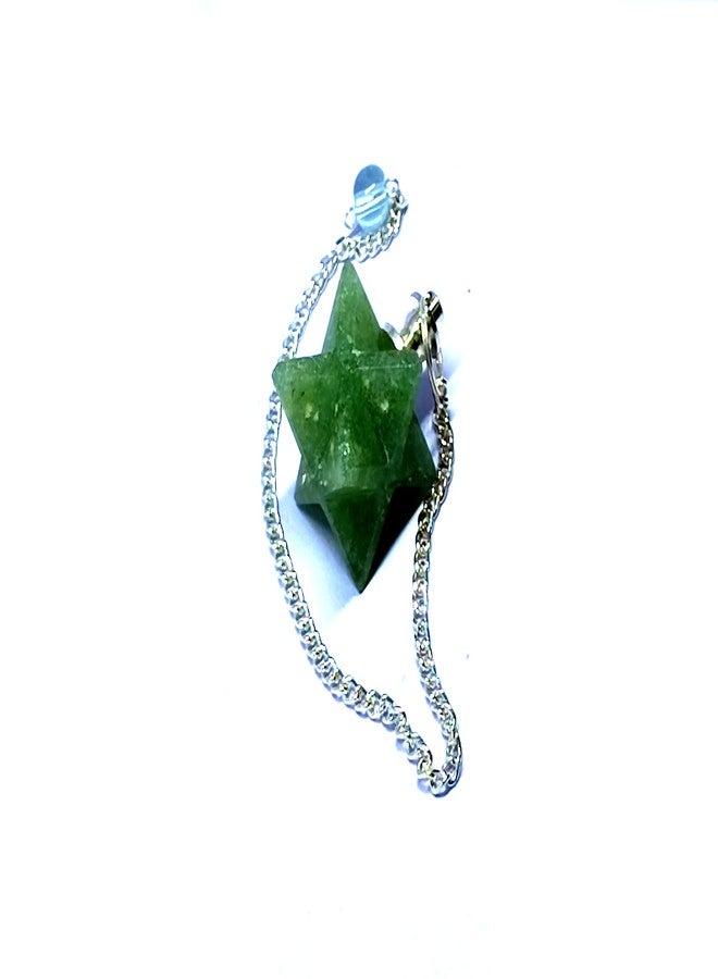 ASTROGHAR Astorgar Natural Green Aventurine Markaba Star Pendulum Dowser لعلاج الريكي والشاكرا - Image 3