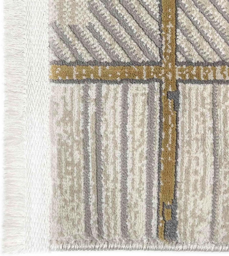 Home Canvas سجادة منطقة HC Home Canvas Milano Collection 30891B الذهبية - 290 x 200 سم - Image 3