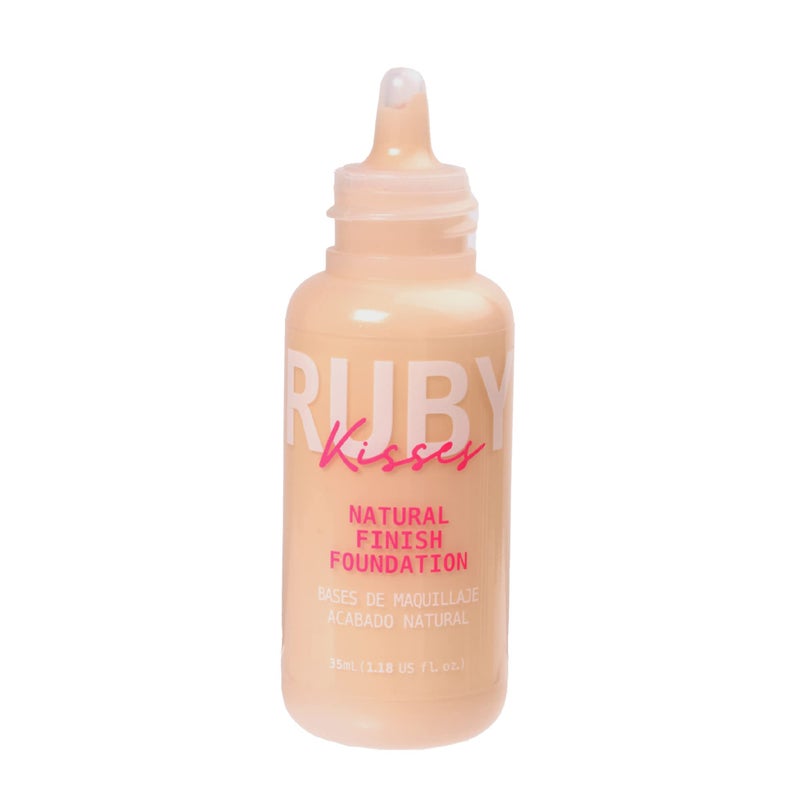 Ruby Kisses Liquid Foundation Medium Coverage, Lightweight, Natural Finish, Face Makeup for All Skin Type, Korean Makeup (Classic Ivory) - Image 2