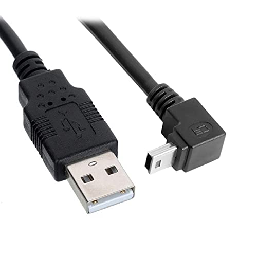 chenyang Mini USB Cable USB 2.0 Male to Mini USB 5 Pin Male 90 Degree Down Angled Charging Data Transfer Extension Cable 0.5M - Image 4