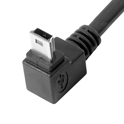 chenyang Mini USB Cable USB 2.0 Male to Mini USB 5 Pin Male 90 Degree Down Angled Charging Data Transfer Extension Cable 0.5M - Image 5