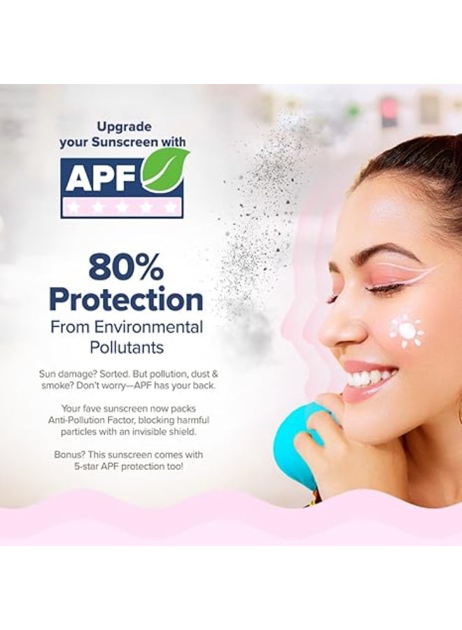 Aqualogica lluminate+ Dewy All Skin Type Sunscreen Spf 50+ Pa+ With Wild BerriesΑ Arbutin - 80 G Protection Against Uva/B&Blue Light Protection Fragrance-Free For Luminous&Sun Protected Skin - Image 5