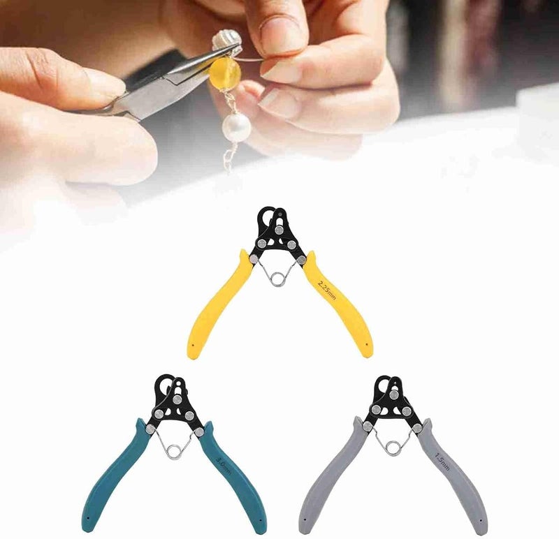 Wire Looping Pliers Efficient 3-Piece Set for 18-26 Gauges Craft Wire Jewelry Making, High Carbon Steel Material - Image 2
