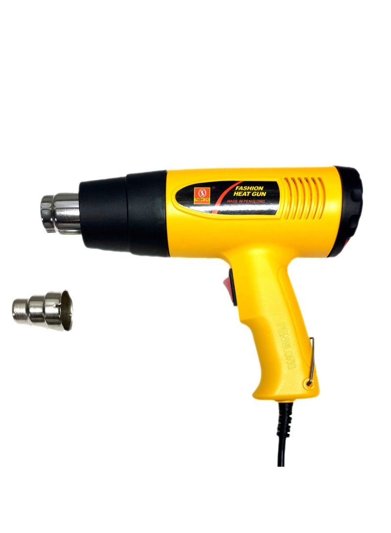 Corded Electric Heat Gun – 2 Modes Adjustable Hot Air Tool for Shrink Wrapping, Soldering, Paint Stripping, Tube Bending, and BBQ Charcoal Heating – Multicolor  - Image 1