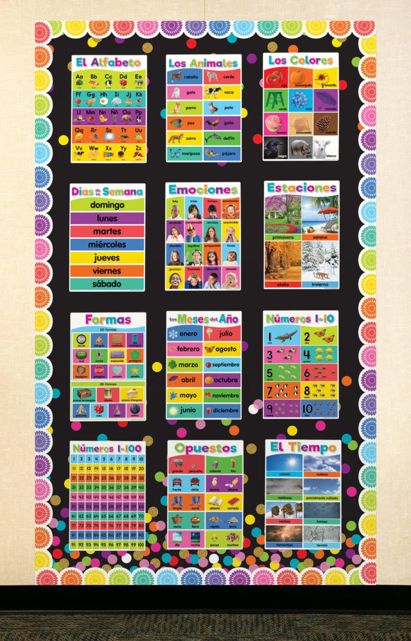 Teacher Created Resources Colorful Confetti on Black Better Than Paper Bulletin Board Roll (TCR77037) - Image 3
