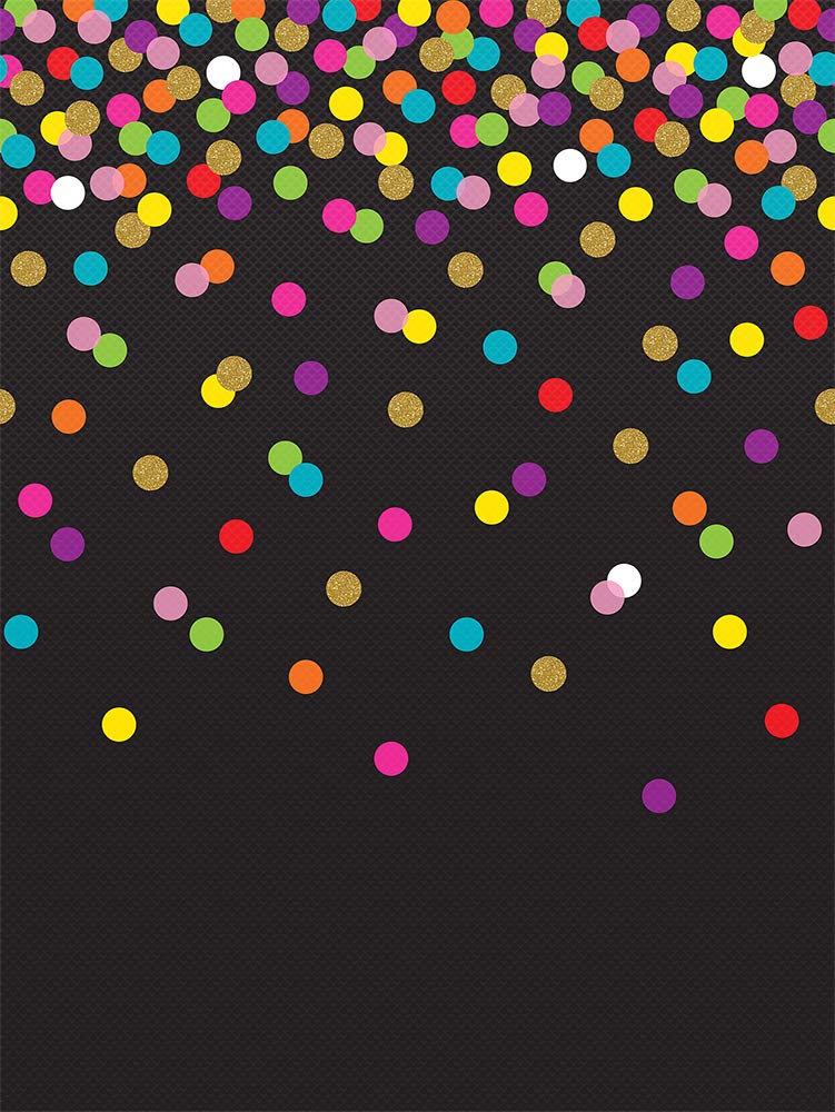Teacher Created Resources Colorful Confetti on Black Better Than Paper Bulletin Board Roll (TCR77037) - Image 2