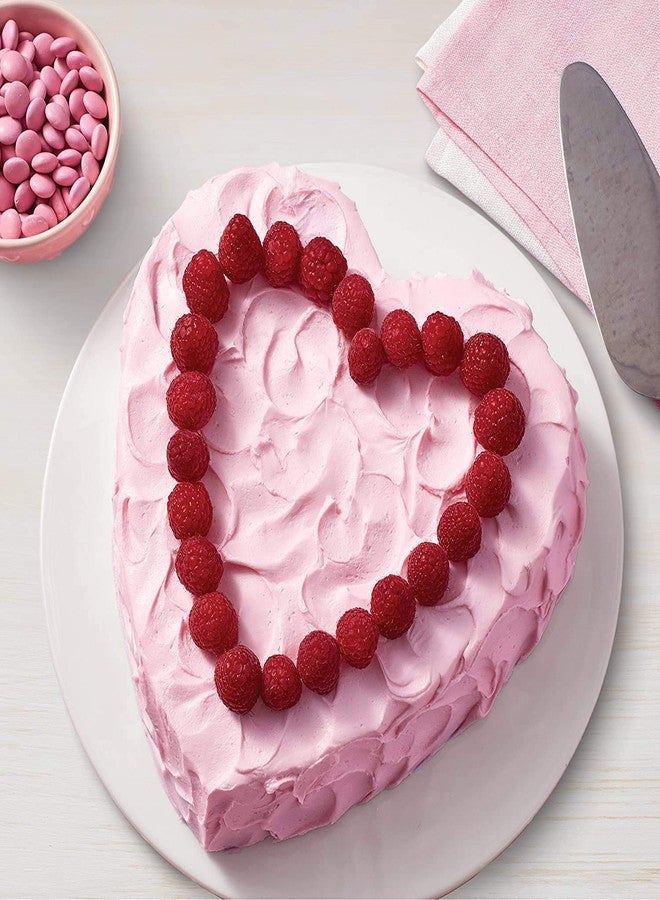 BAKERS 4U قالب كيك على شكل قلب من الألومنيوم من بيكرز فور يو | صينية كيك | وعاء كيك (طول 8 بوصات، ارتفاع 2 بوصة)، فضي - Image 3