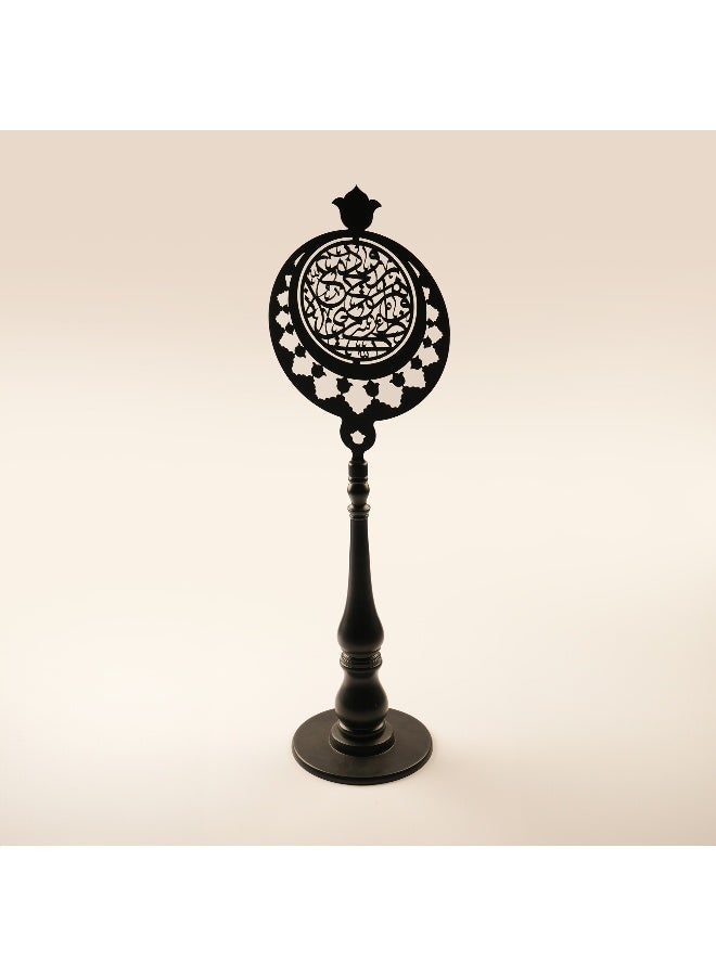 Homez Metal Ramadan Decorative With An Ornate Arabic Design, Black 80*20*25Cm - Image 2