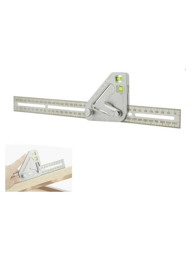 Multifunctional woodworking triangle ruler angle ruler revolutionary carpentry tool measuring tools  - Image 2