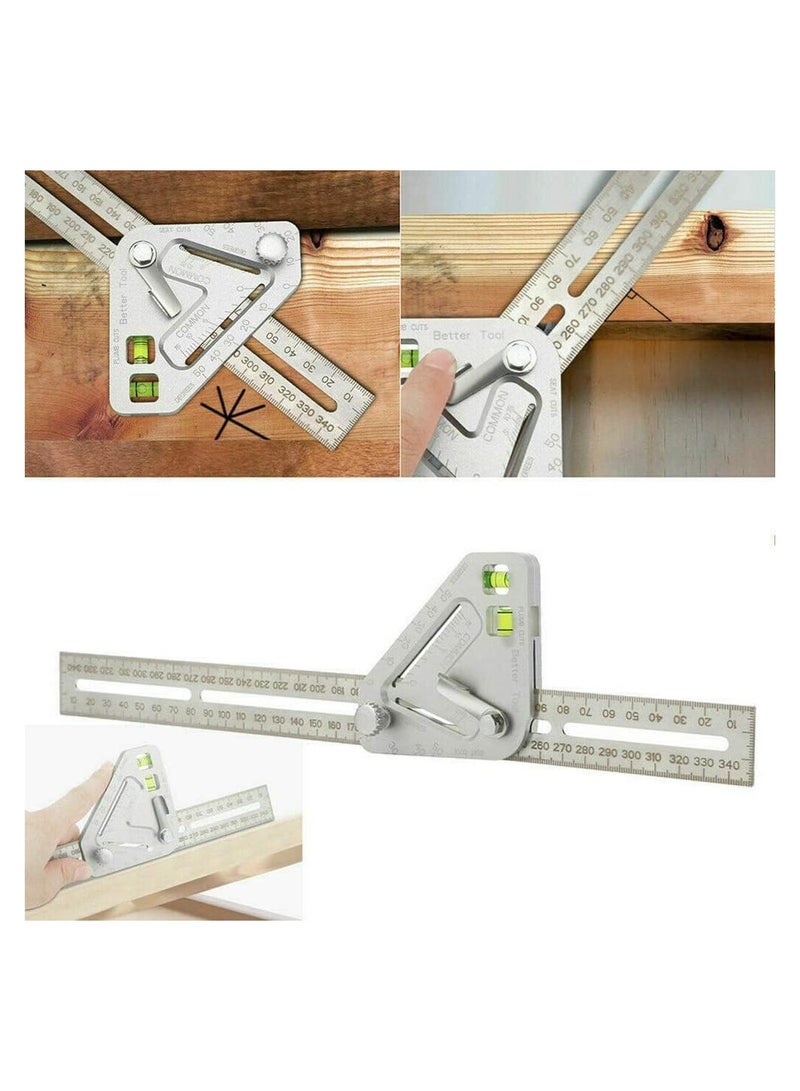 Multifunctional woodworking triangle ruler angle ruler revolutionary carpentry tool measuring tools  - Image 5