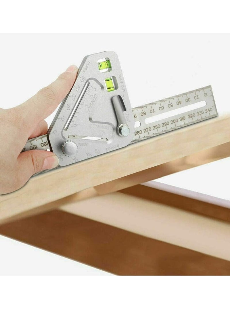 Multifunctional woodworking triangle ruler angle ruler revolutionary carpentry tool measuring tools  - Image 3