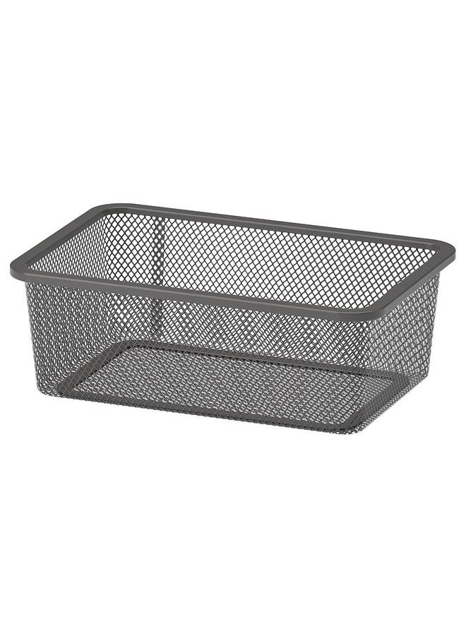 Generic Mesh storage box, dark grey, 20x30x10 cm  - Image 1