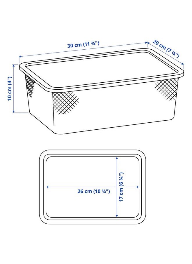 Generic Mesh storage box, dark grey, 20x30x10 cm  - Image 4