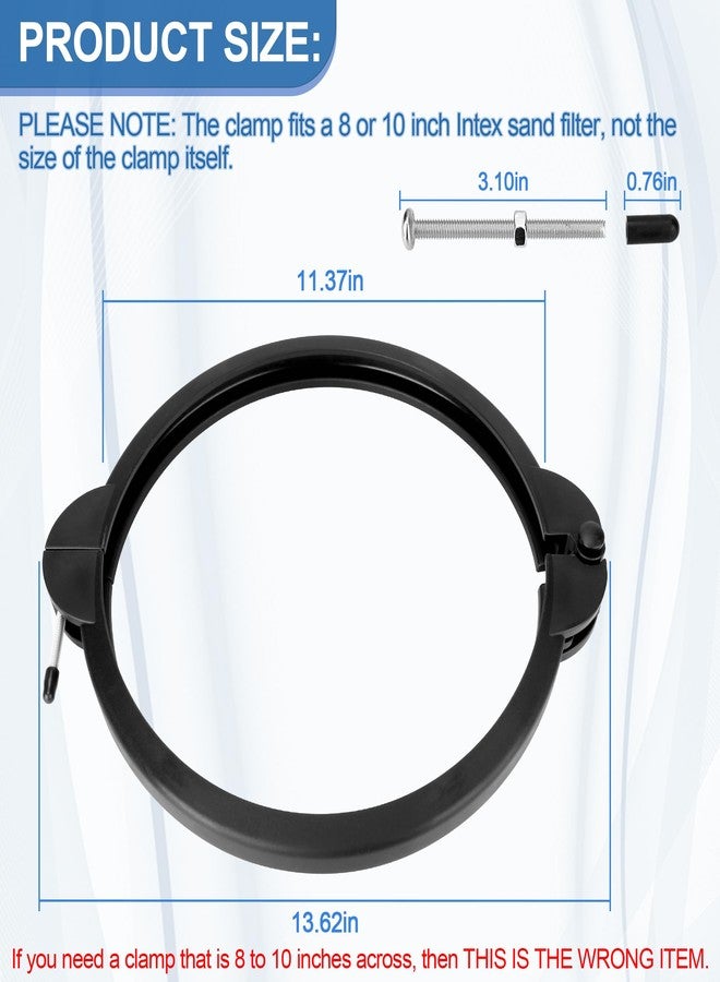 Ophjerg SF90110-1 Pool Filter Clamp for Intex Sand Filter Pump Clamps, Valve Clamp Replacement Compatible with Intex 8 & 10 Inch Krystal Clear Sand Filter- Pool Replacement Parts - Image 3