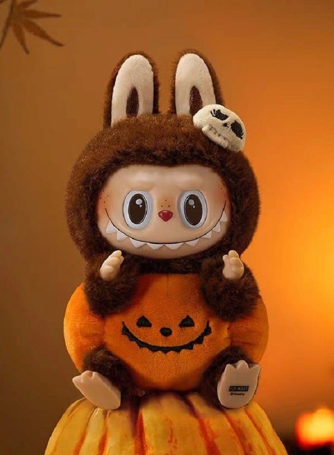 Sitting Pumpkin - Labubu - Plush Doll Vinyl Figure Keychain Cute Soft Toy,17cm - Image 3