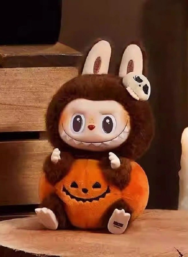 Sitting Pumpkin - Labubu - Plush Doll Vinyl Figure Keychain Cute Soft Toy,17cm - Image 2