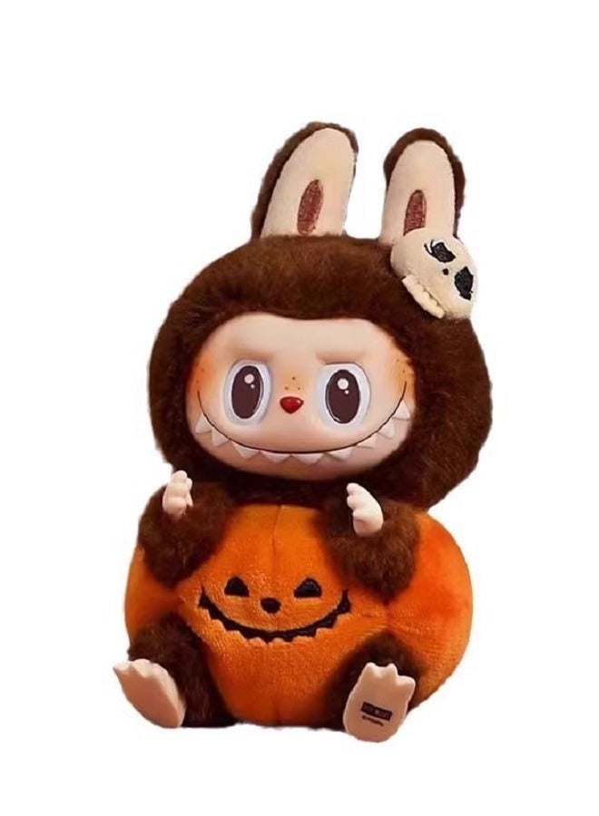 Sitting Pumpkin - Labubu - Plush Doll Vinyl Figure Keychain Cute Soft Toy,17cm - Image 1