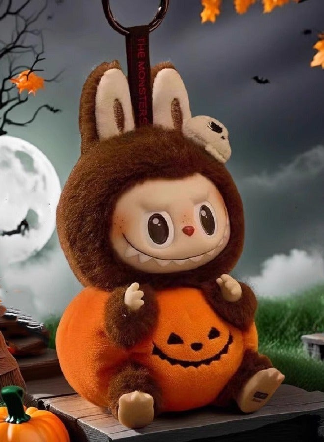 Sitting Pumpkin - Labubu - Plush Doll Vinyl Figure Keychain Cute Soft Toy,17cm - Image 4
