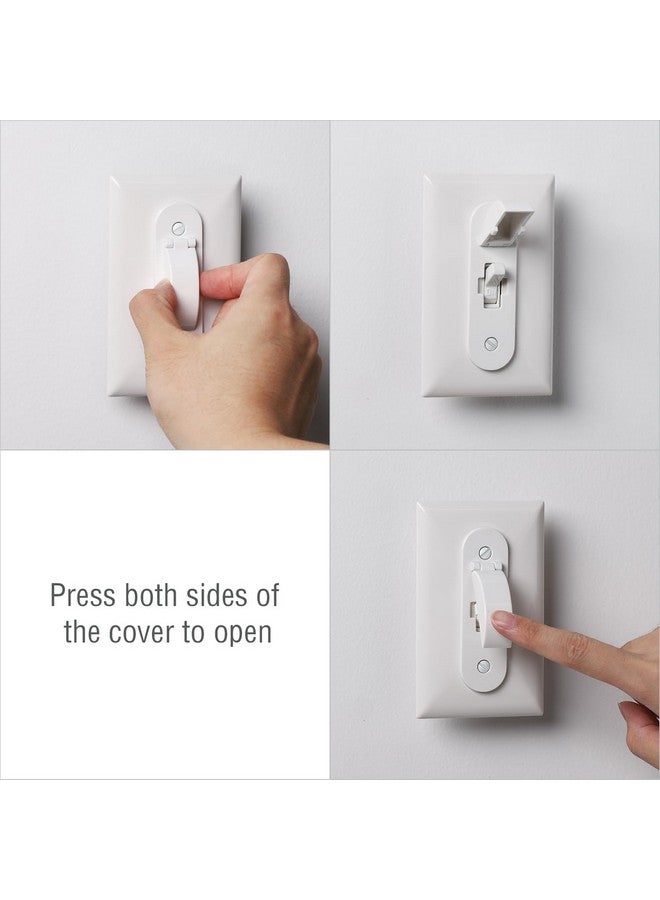 CLYMENE Wall Switch Guard, Child Proof Light Switch Cover Guard | Toggle Style | Light Switch Protection | Keep Toggle Switch In On Or Off Position | 2 Pack, White - Image 2