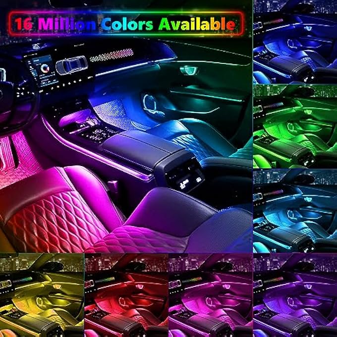 Amki Dreamcolor Acrylic Interior Led Strip Light Neon Light With Wireless App Control 10 In 1 SubControl Ambient Light Kit Accessories With Diy And Music Mode 16 Million Colors - Image 5