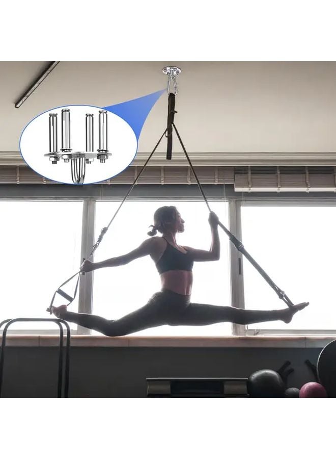 2pcs Heavy Duty 180 Degree Rotating Ceiling Hooks 992LB Load Capacity Hammock Hanging Kit - Image 5