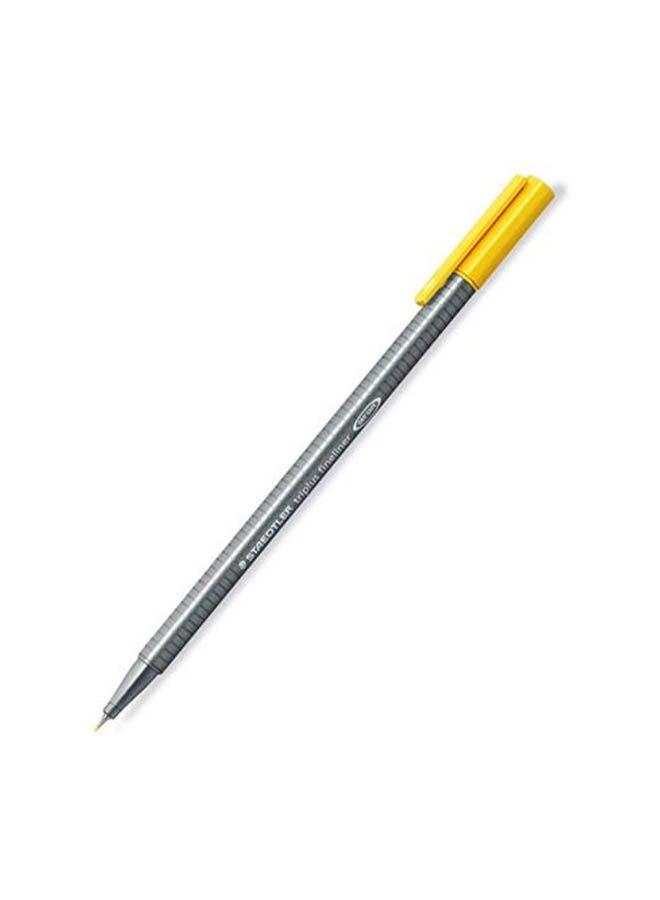 STAEDTLER Triplus Fineliner Pen Yellow - Image 2