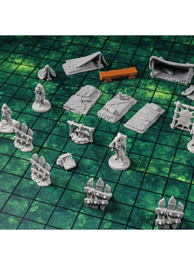 D&D Camp Terrain Building Set for RPG Dungeons and Dragons 28mm Miniature Accessories - Image 3