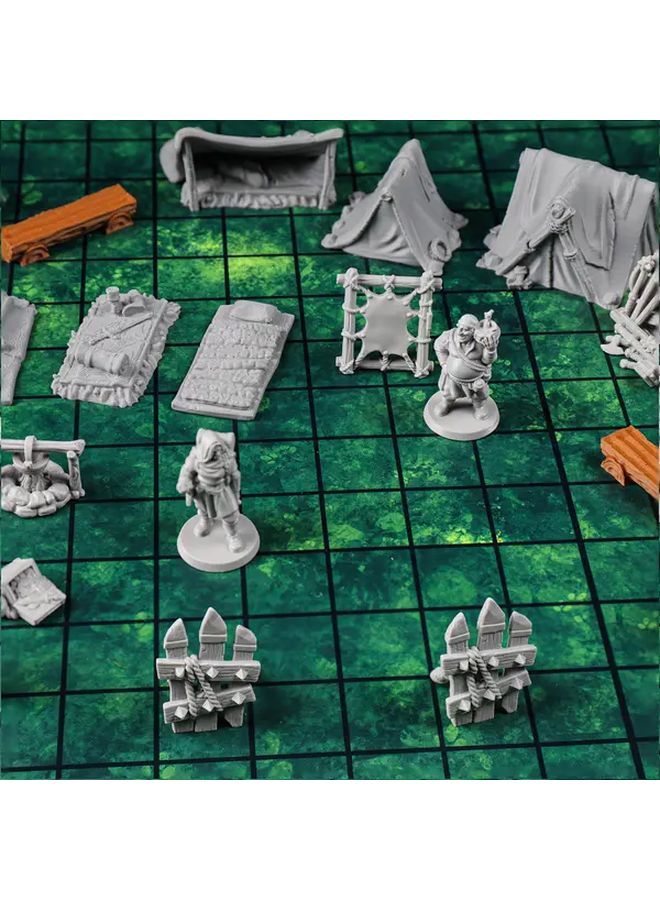 D&D Camp Terrain Building Set for RPG Dungeons and Dragons 28mm Miniature Accessories - Image 4