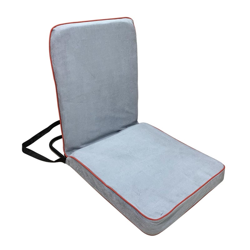 Kawachi Folding Relaxing Buddha Yoga Meditation Chair Back Support Reading Floor Chair i113Grey 1 Pcs - Image 3