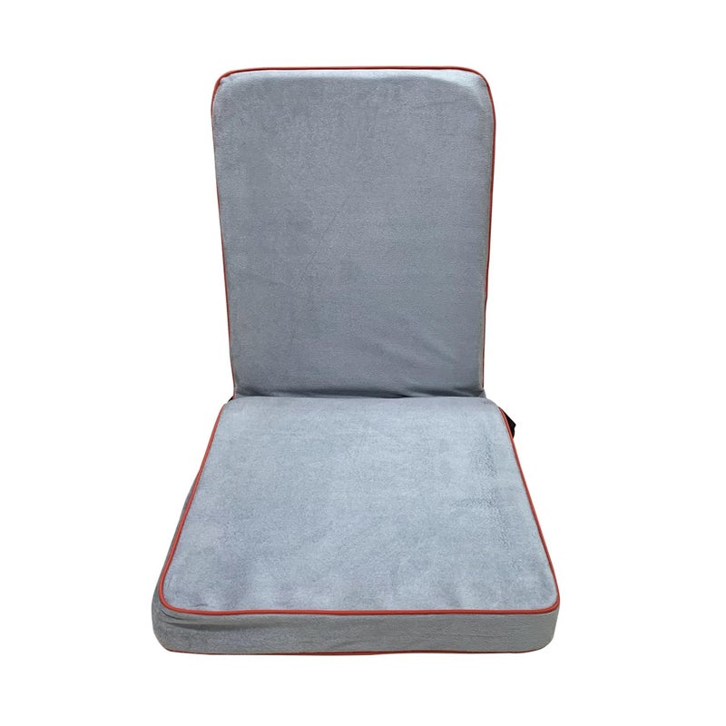 Kawachi Folding Relaxing Buddha Yoga Meditation Chair Back Support Reading Floor Chair i113Grey 1 Pcs - Image 5