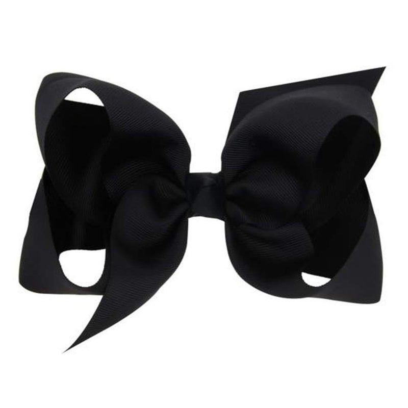 Hair Clips Boutique Hair Bows Alligator Clip for Women Girl Hairpin 6 Inch Large Cheer Bow Clip Handmade Bowknot Barrettes Hair Accessories TSFJ02 Black